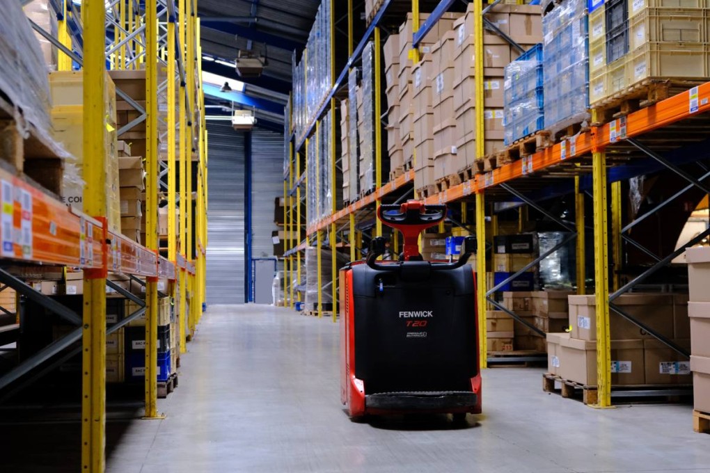 Vue sur les entrepôts de stockage IDOUX aux Fins